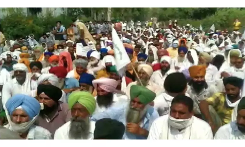 Punjab farmers burn effigies of PM Modi, Union govt in protest against farm laws