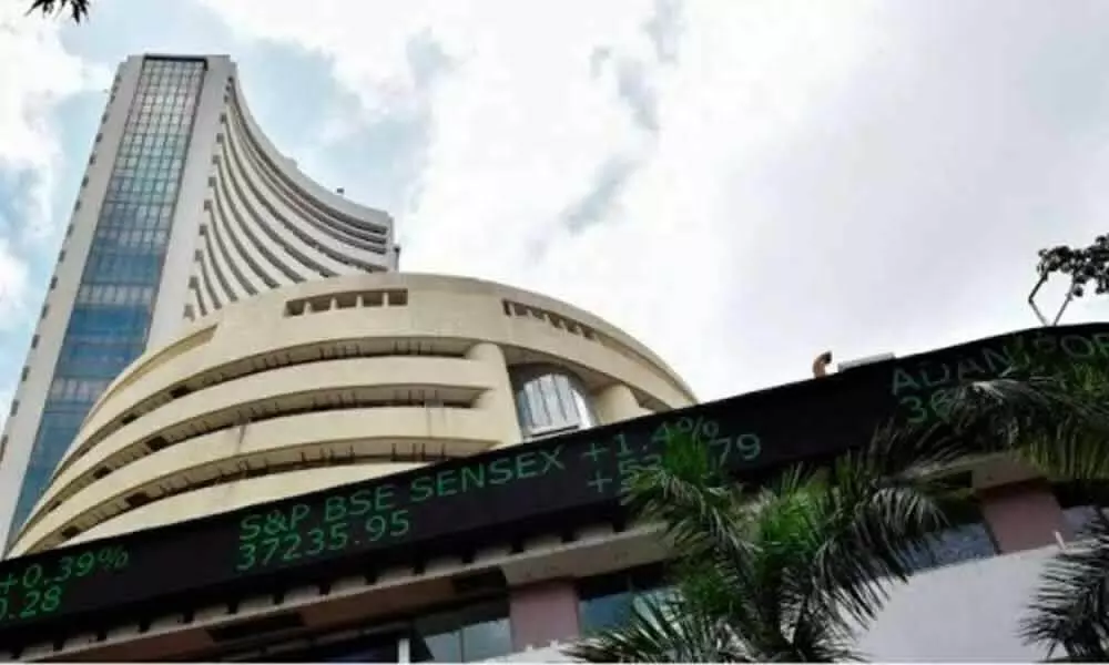 Sensex snaps 10-day rising streak, skids 264 pts