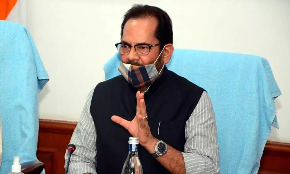 Union Minister for Minority Affairs Mukhtar Abbas Naqvi