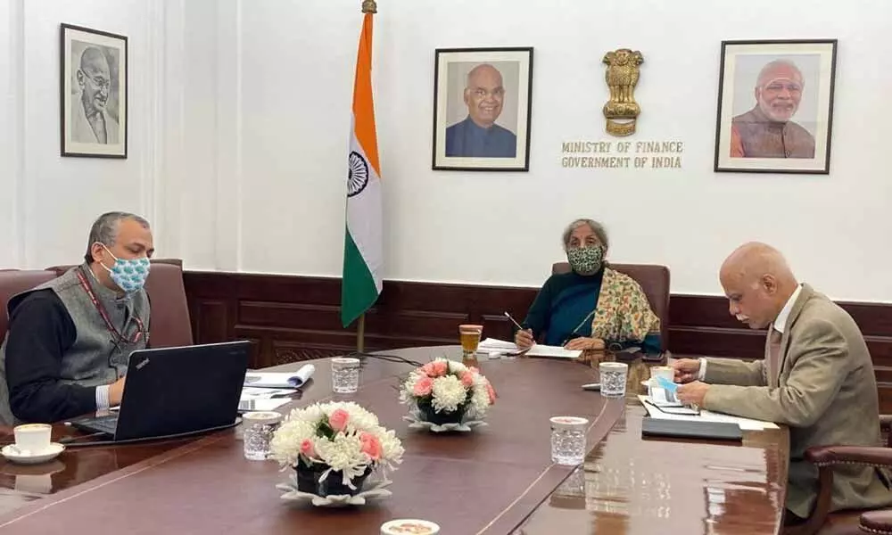 Finance Minister Nirmala Sitharaman reviews progress of NIP implementation in New Delhi