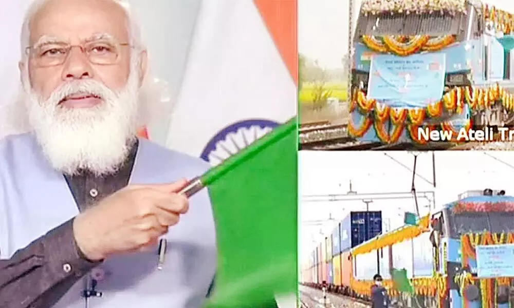 Freight corridor will lead to rapid development: PM Narendra Modi Freight corridor will lead to rapid development: PM Narendra Modi