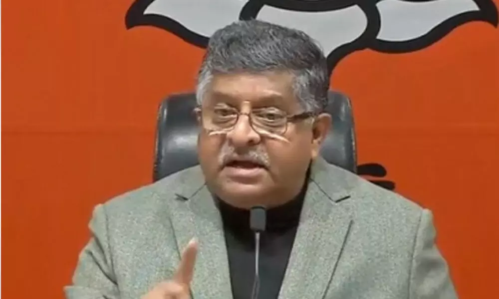 Union Minister for Communications, Electronics and Information Technology Ravi Shankar Prasad