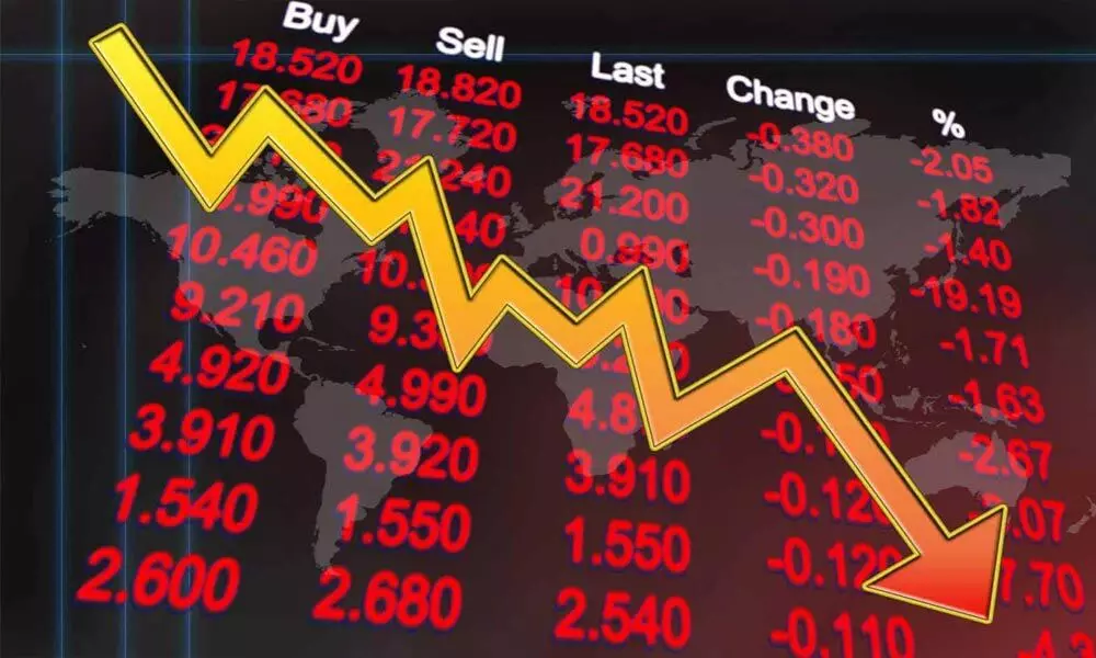 Investors’ wealth plunges over `8 lakh cr in 4 days Investors’ wealth plunges over `8 lakh cr in 4 days