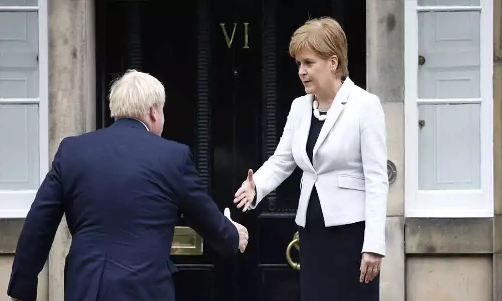 Boris Johnson and Nicola Sturgeon