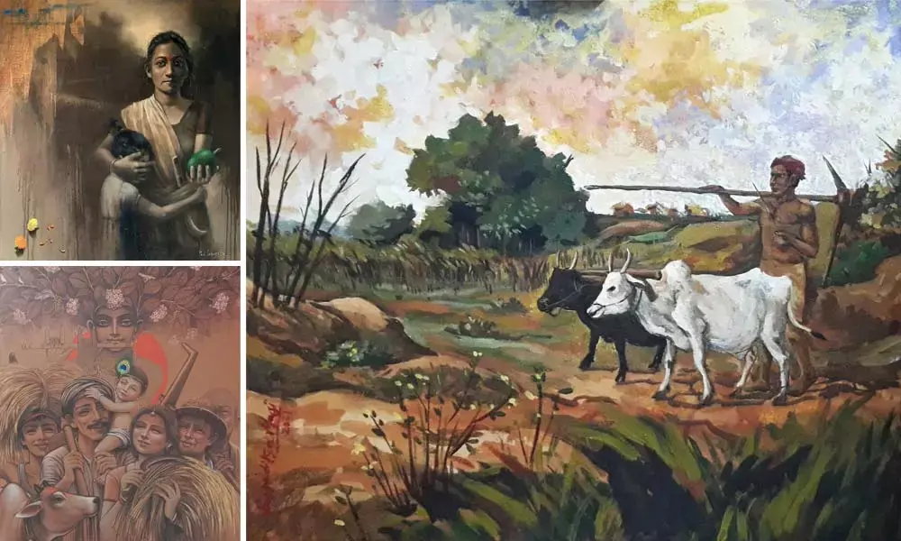 Firmly with farmers on canvas-A silent crusade