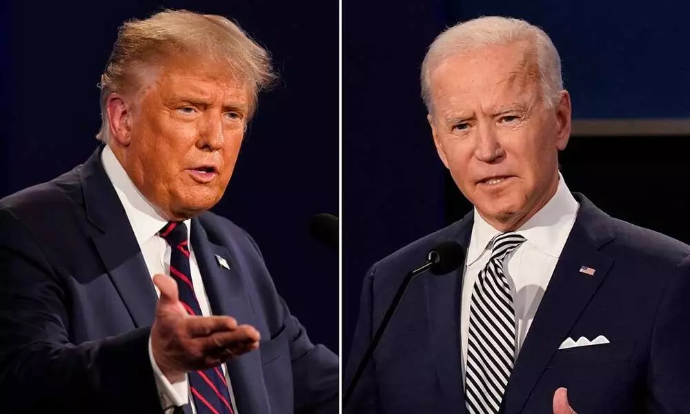 Donald Trump and President Joe Biden