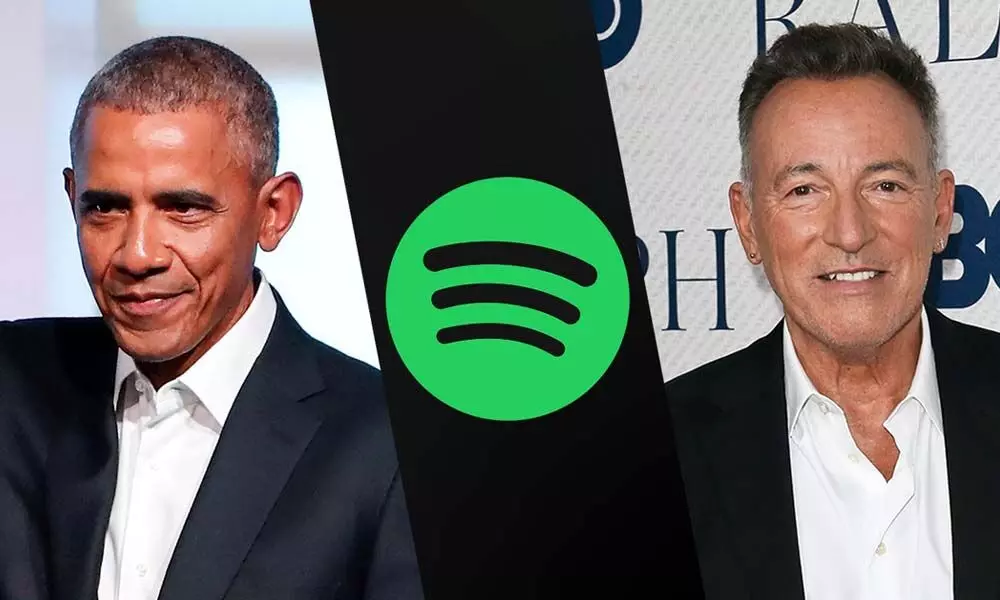 Obama, Springsteen join for Spotify show
