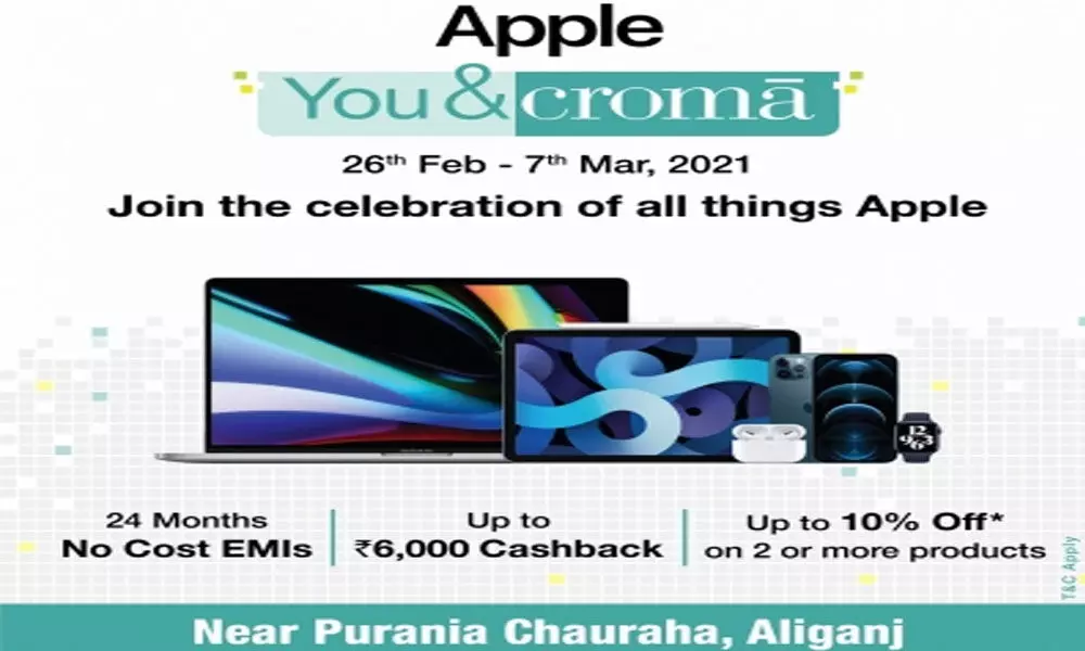 Experience Apple-like never before @Croma with #AppleYou&Croma