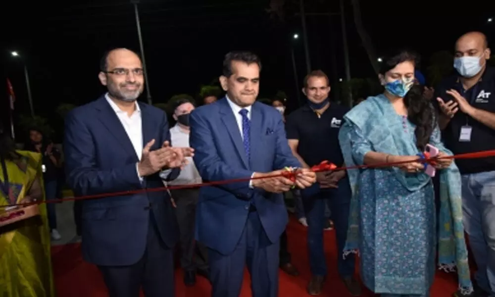 Amitabh Kant, CEO, NITI Aayog, who inaugurated the Addverb facility