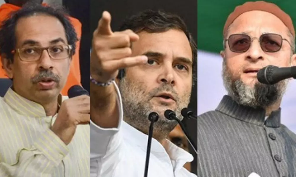 Uddhav compared with Rahul Gandhi, inciting Owaisi