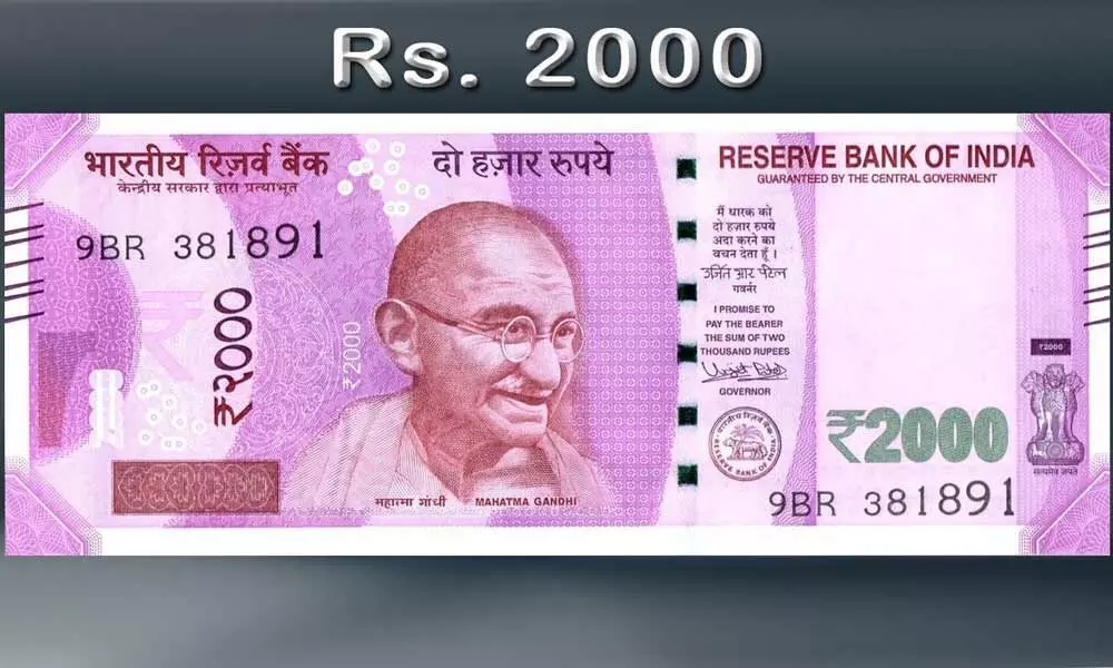 Rs 2,000 notes not printed in last 2 years