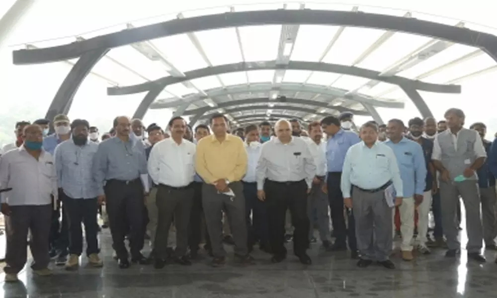 Railway board chief inspects new terminal in Bengaluru