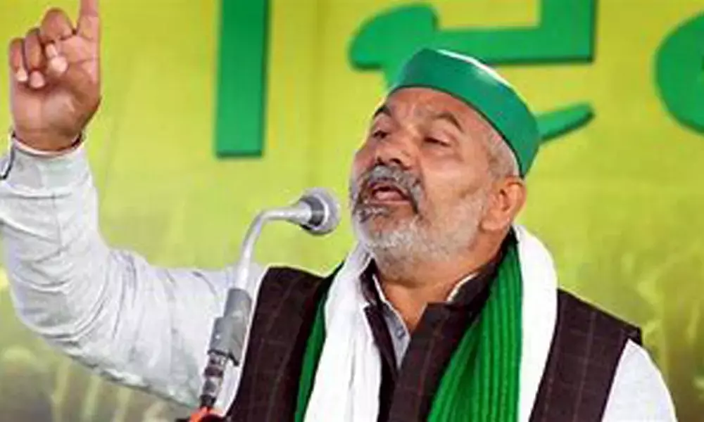 Stir will continue even if there is lockdown: Rakesh Tikait