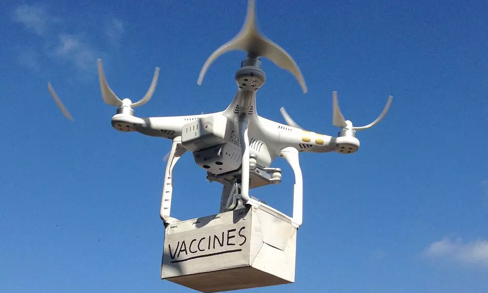 Centre allows TS to use drones for vaccine delivery