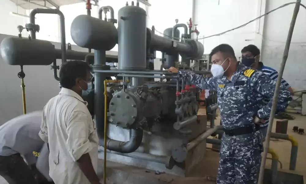 Navy repairs 2 oxygen plants