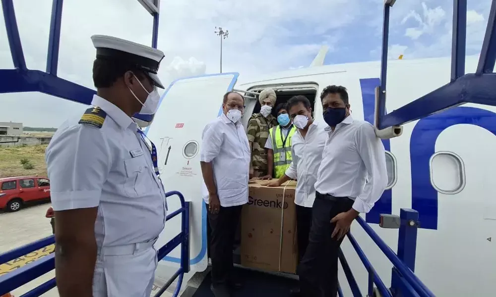 Greenko airlifts 200 oxygen concentrators