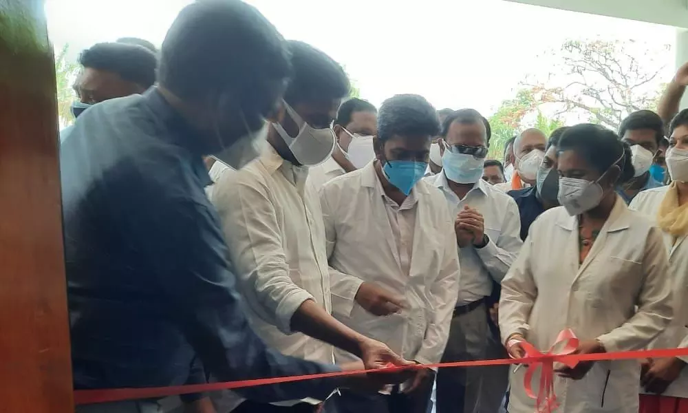 Revanth opens 50-bed Covid hospital Revanth opens 50-bed Covid hospital