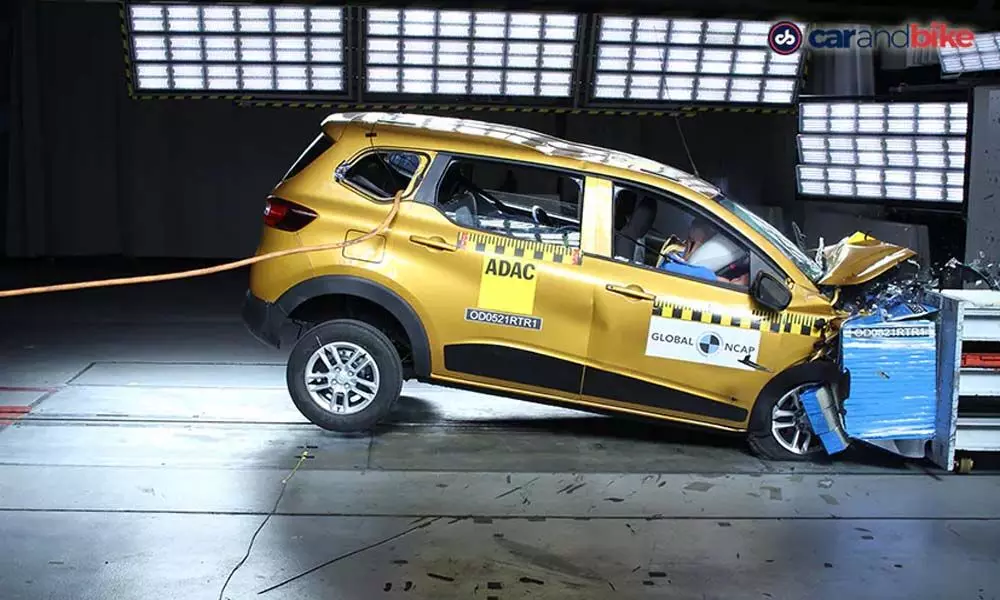 Seven seater Renault Triber receives 4-star adult safety rating in Global NCAP crash test