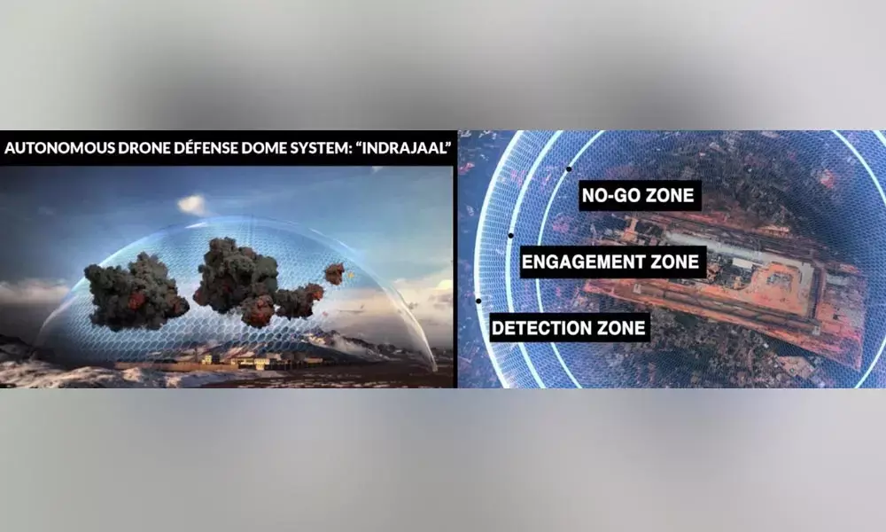 Grene Robotics develops drone defence dome ‘Indrajaal’
