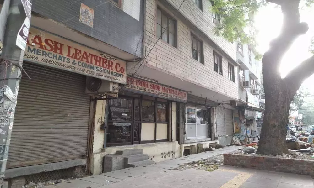 Covid 2.0: Leather product shops roll down shutters