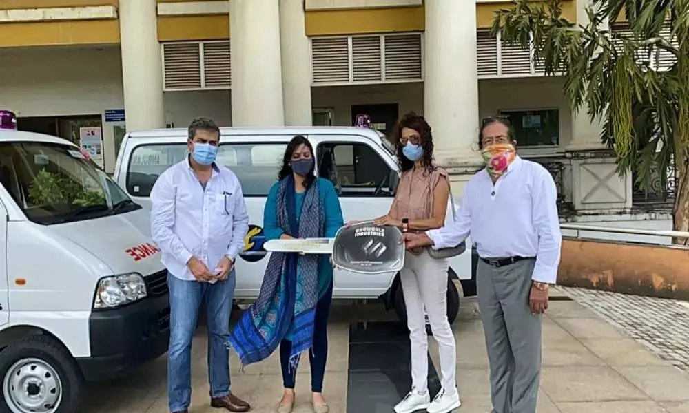 Few like-minded Goa residents donate 8 ambulances for treatment of COVID-19 patients