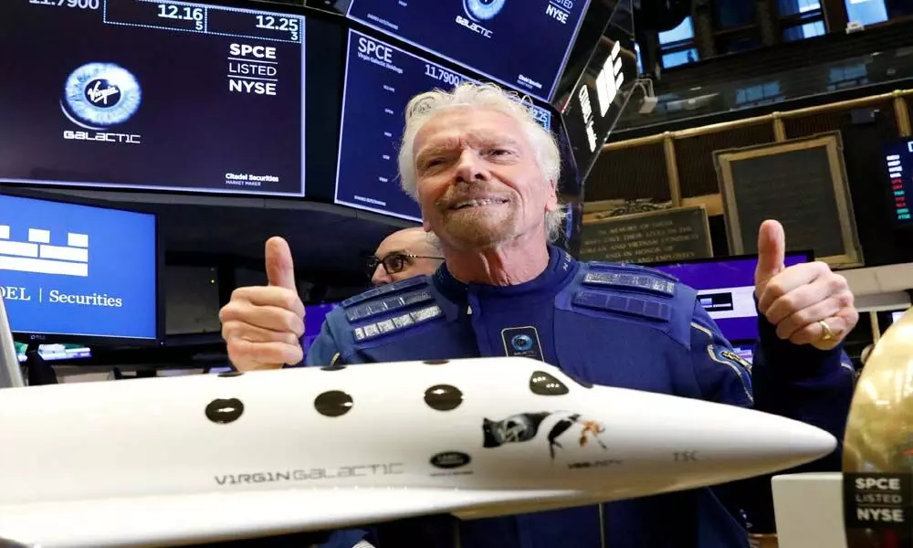 Billionaire Branson flies into space