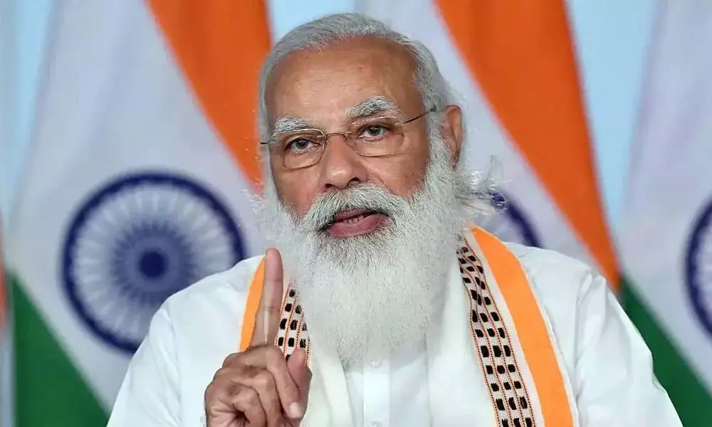 PM asks BJP MPs to expose Cong for disrupting Parliament