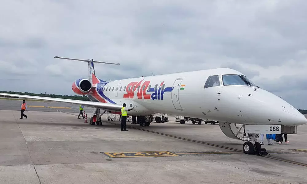 Star Air’s maiden flight to Jamnagar