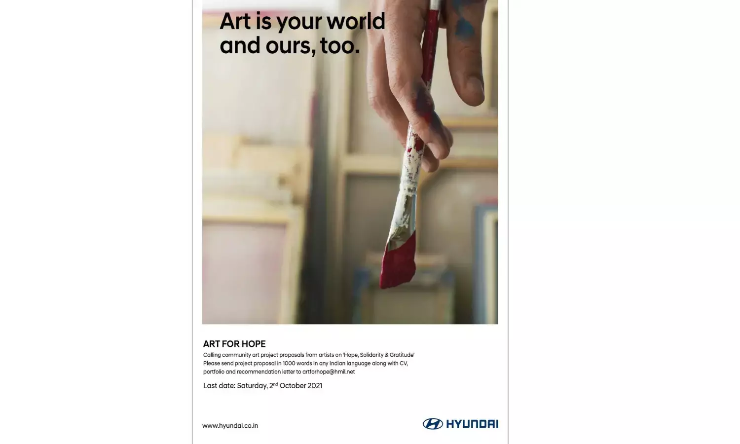 HMIF announces Art for Hope