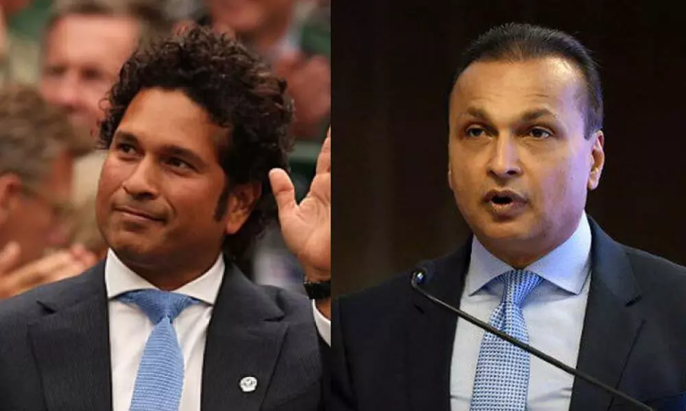 Sachin Tendulkar and Anil Ambani