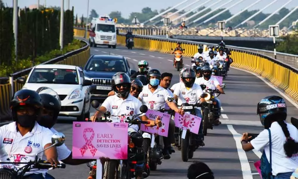 Bike rally taken out to create breast cancer awareness