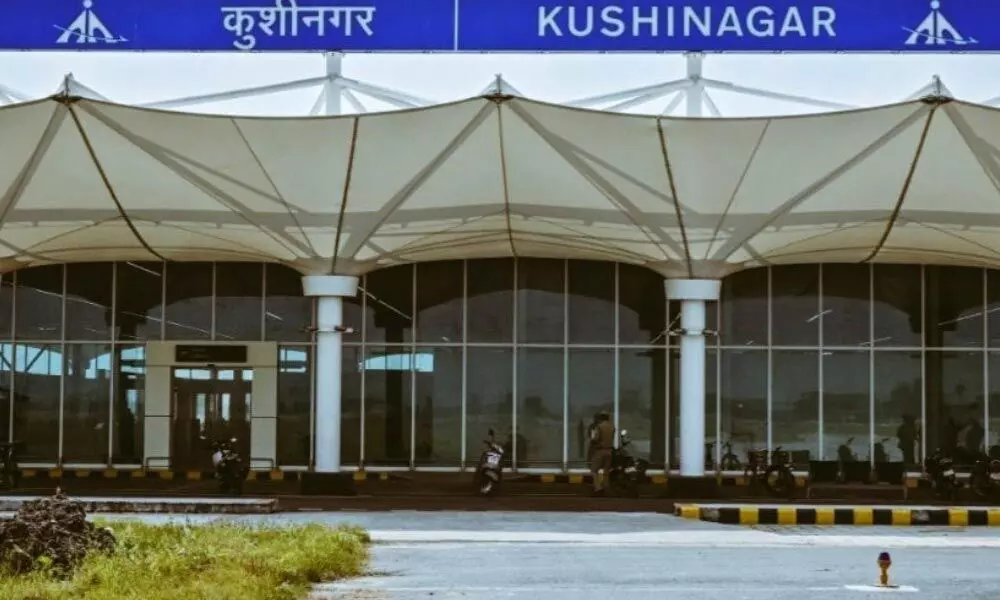 PM Modi inaugurates Kushinagar intl airport PM Modi inaugurates Kushinagar intl airport