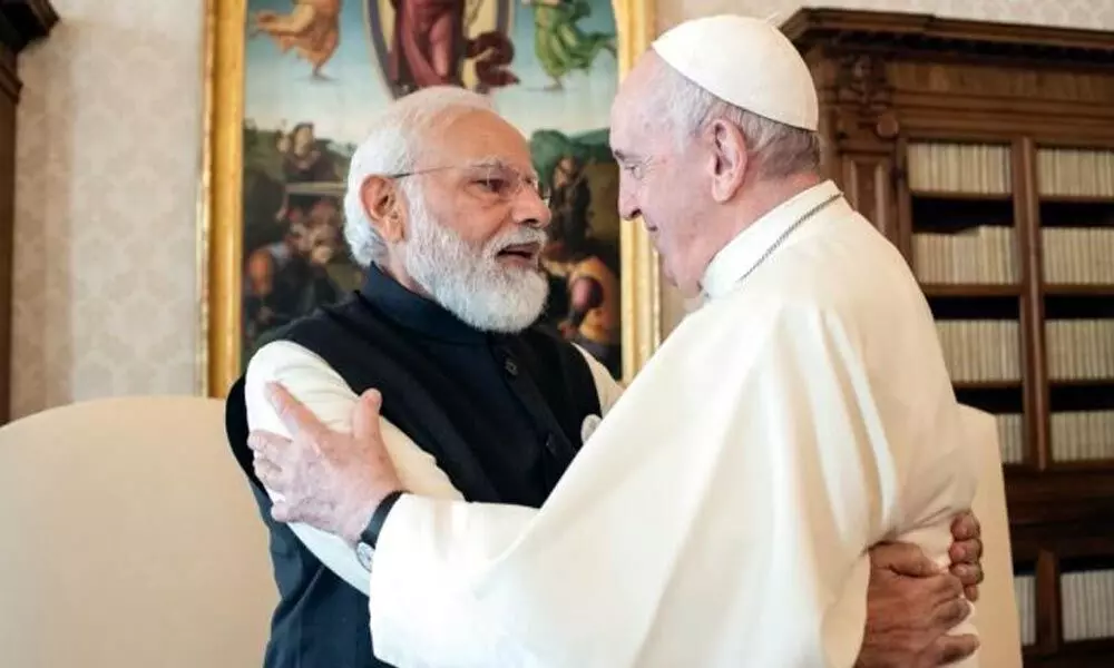 Has Narendra Modi met Pope to be recognised as world statesman?