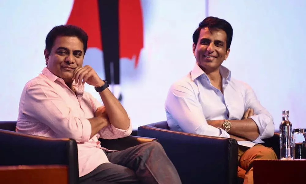 KTR and Sonu Sood