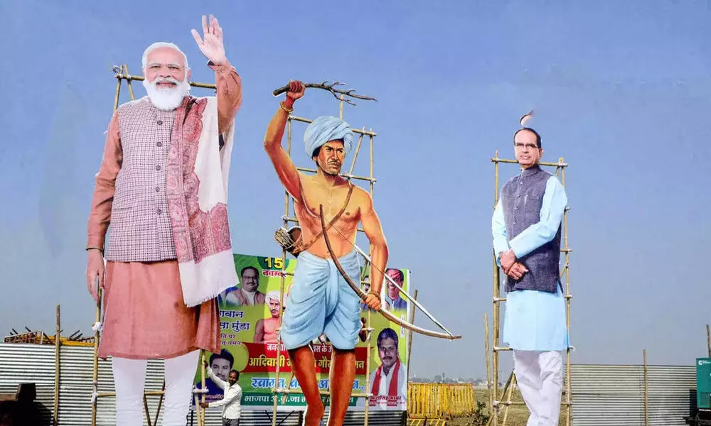 PM targets Congress over plight of tribals