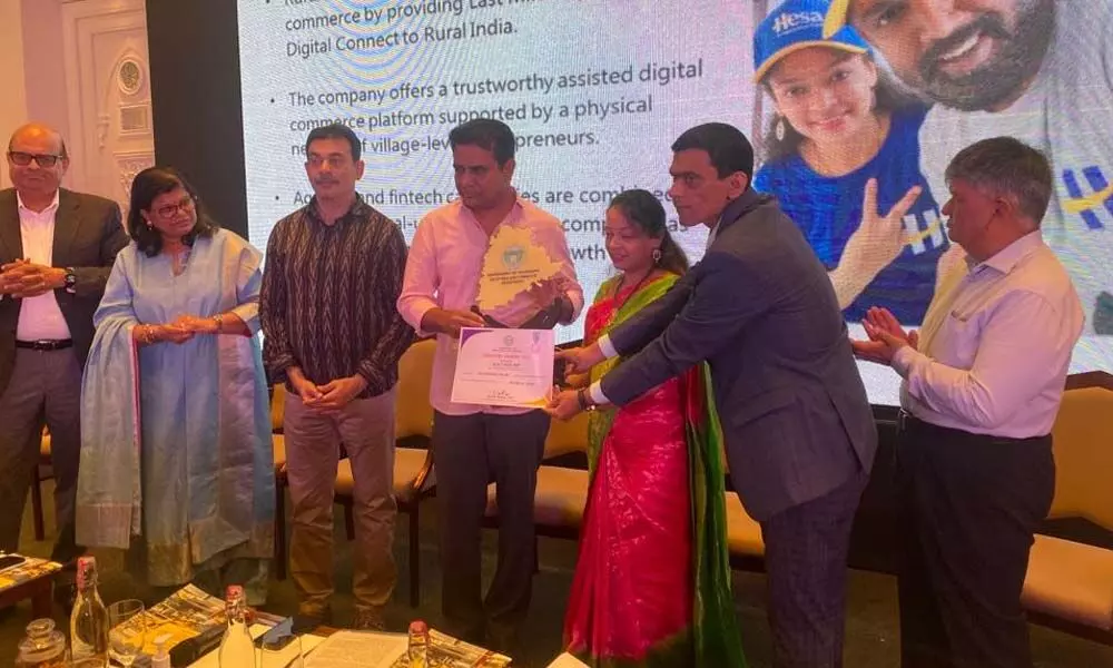 Rural tech-startup Hesa bags best startup award Rural tech-startup Hesa bags best startup award