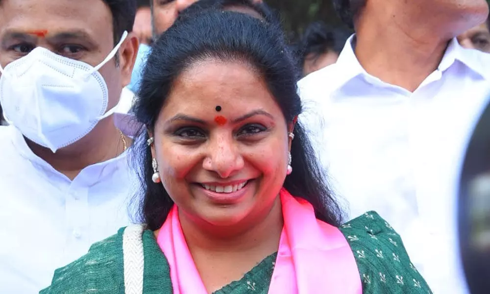 Kavitha files papers for 2nd term as MLC
