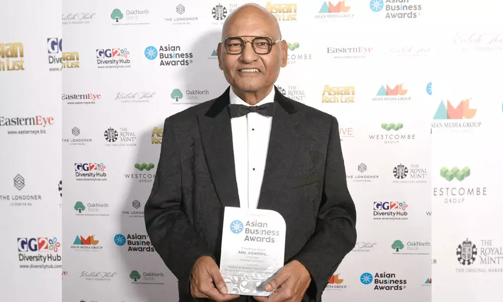 Vedanta Chairman Anil Agarwal bags Asian Business Philanthropy Award 2021