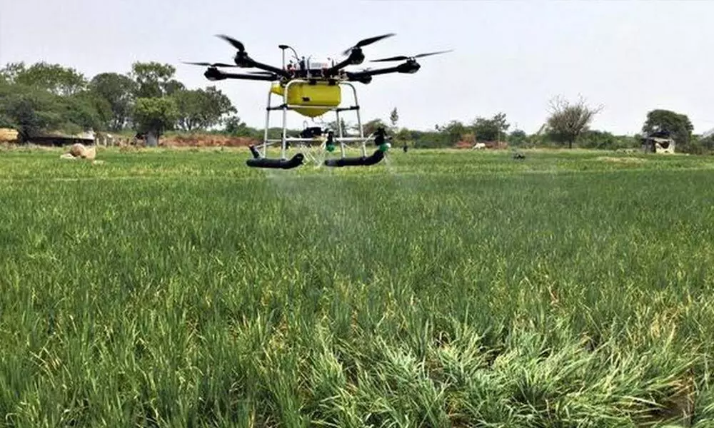 Now, farmers can deploy drones to spray pesticides