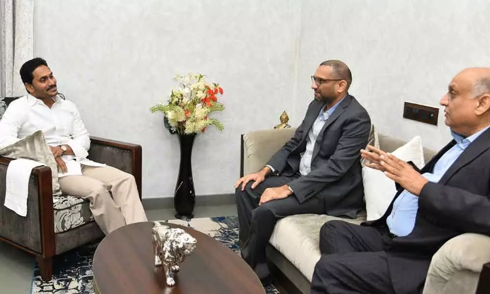 MD HM Bangur and JMD Prasanth Bangur met Chief Minister YS Jagan Mohan Reddy and held discussions on setting up greenfield Cement plant at Pedagarlapadu village in Dachepalli mandal of Guntur district