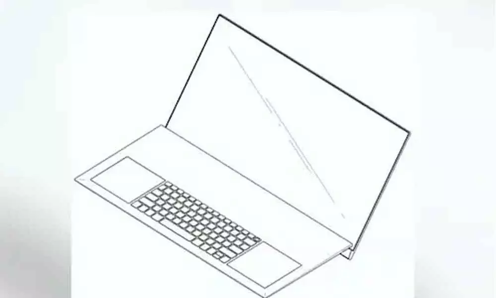 LG laptop with double-sided touch keyboard