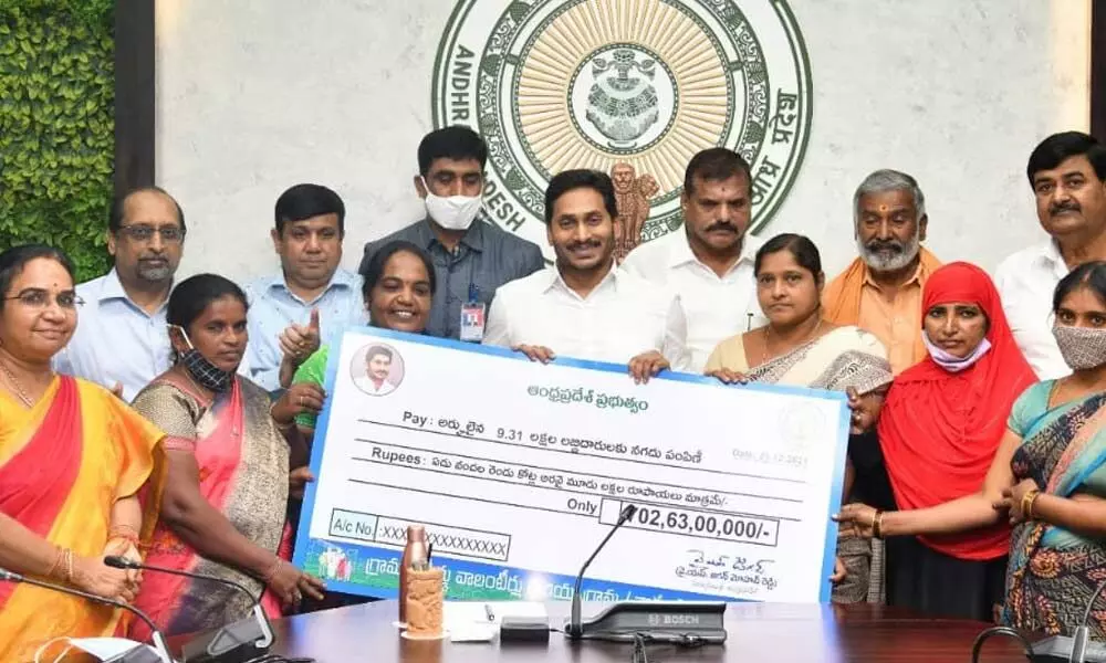 Jagan credits Rs. 703 cr to beneficiaries