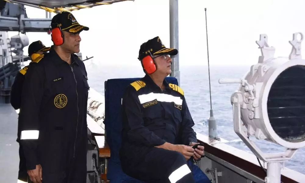 ENC chief reviews operational readiness of Eastern Fleet