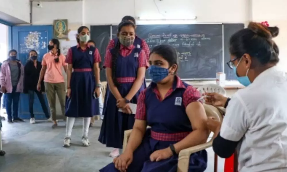 Gujarat CM launches vaccination drive for teenagers at Gandhinagar