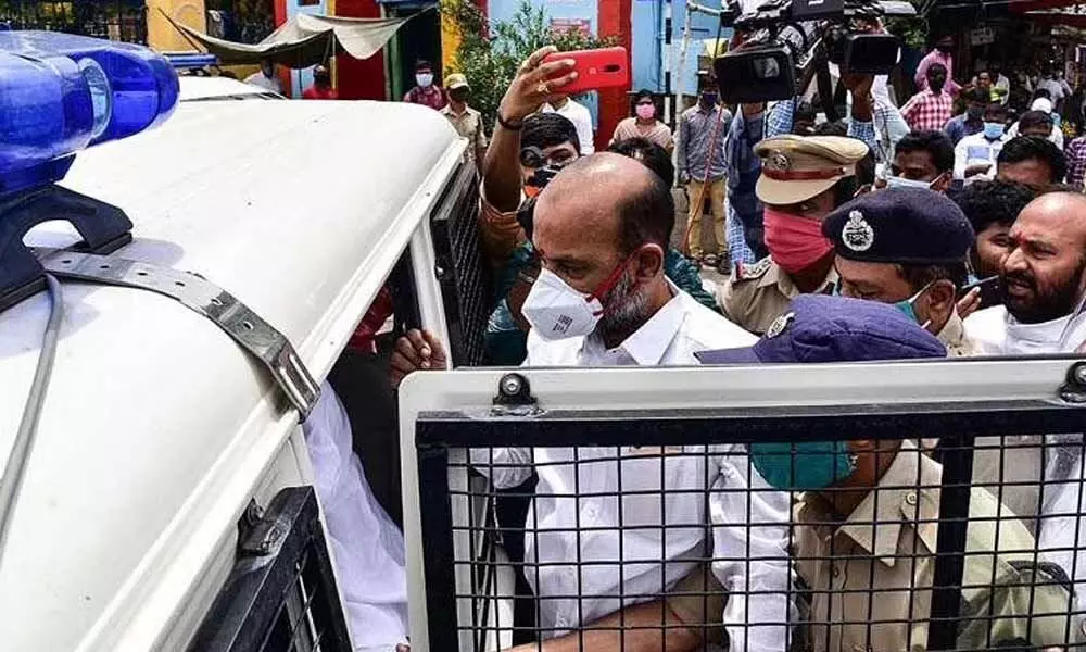 Bandi arrest: BJP slams police action, terms it murder of democracy