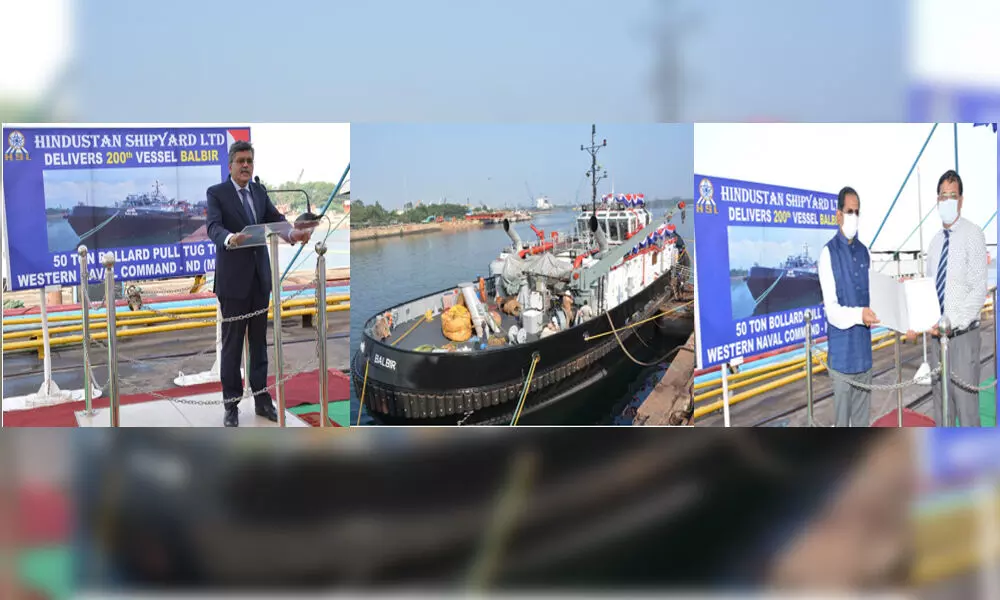 Hindustan Shipyard Ltd delivers 200th vessel to Indian Navy