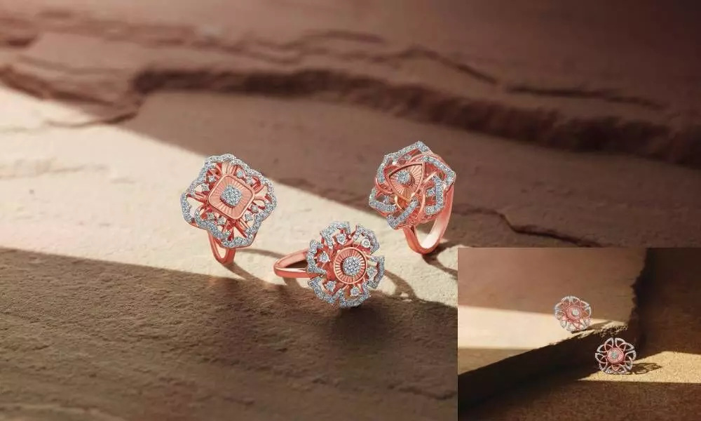 Buy Rose Gold Rings for Women by Reliance Jewels Online | Ajio.com