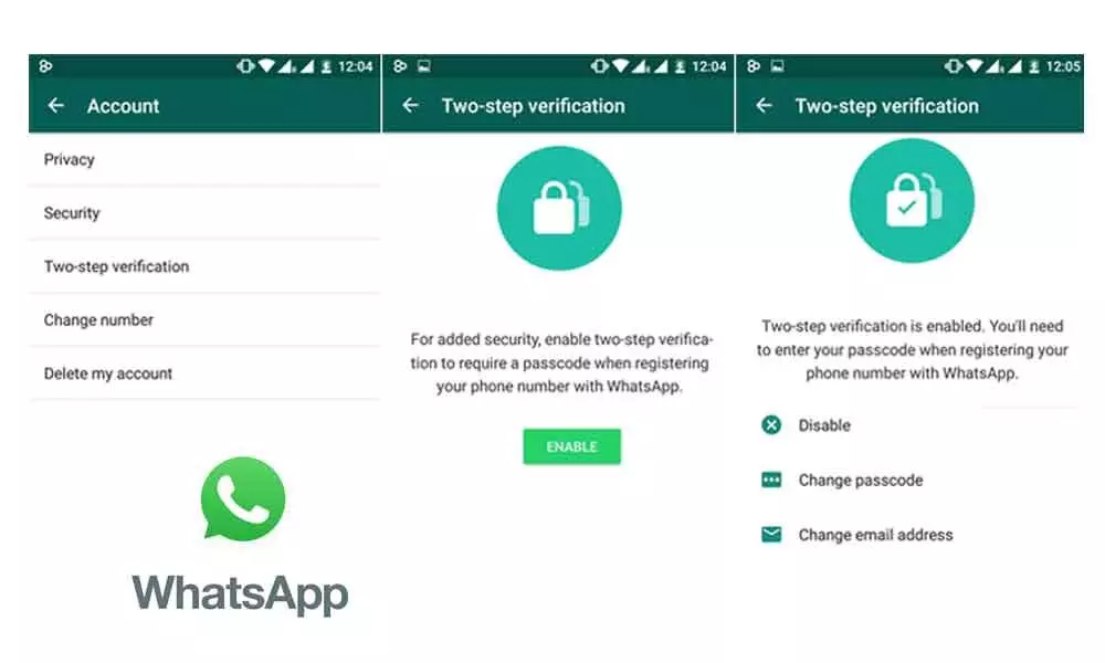 WhatsApp two-step verification