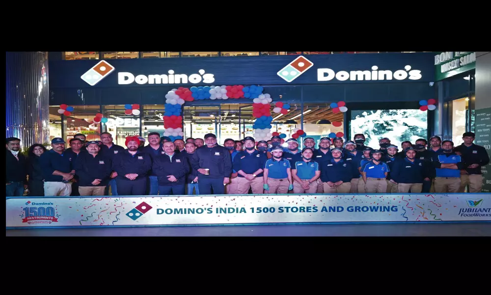 Domino’s opens 1500th outlet in India