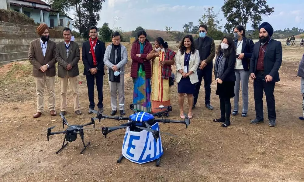 Skye Air drones transport Lakadong turmeric